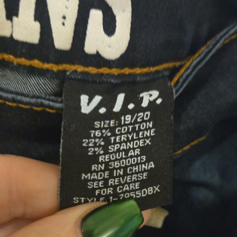 VIP Midnight Blue Ripped Skinny Jeans - Picture 2 of 5